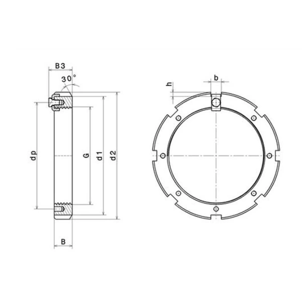 Đai ốc HM30/530
