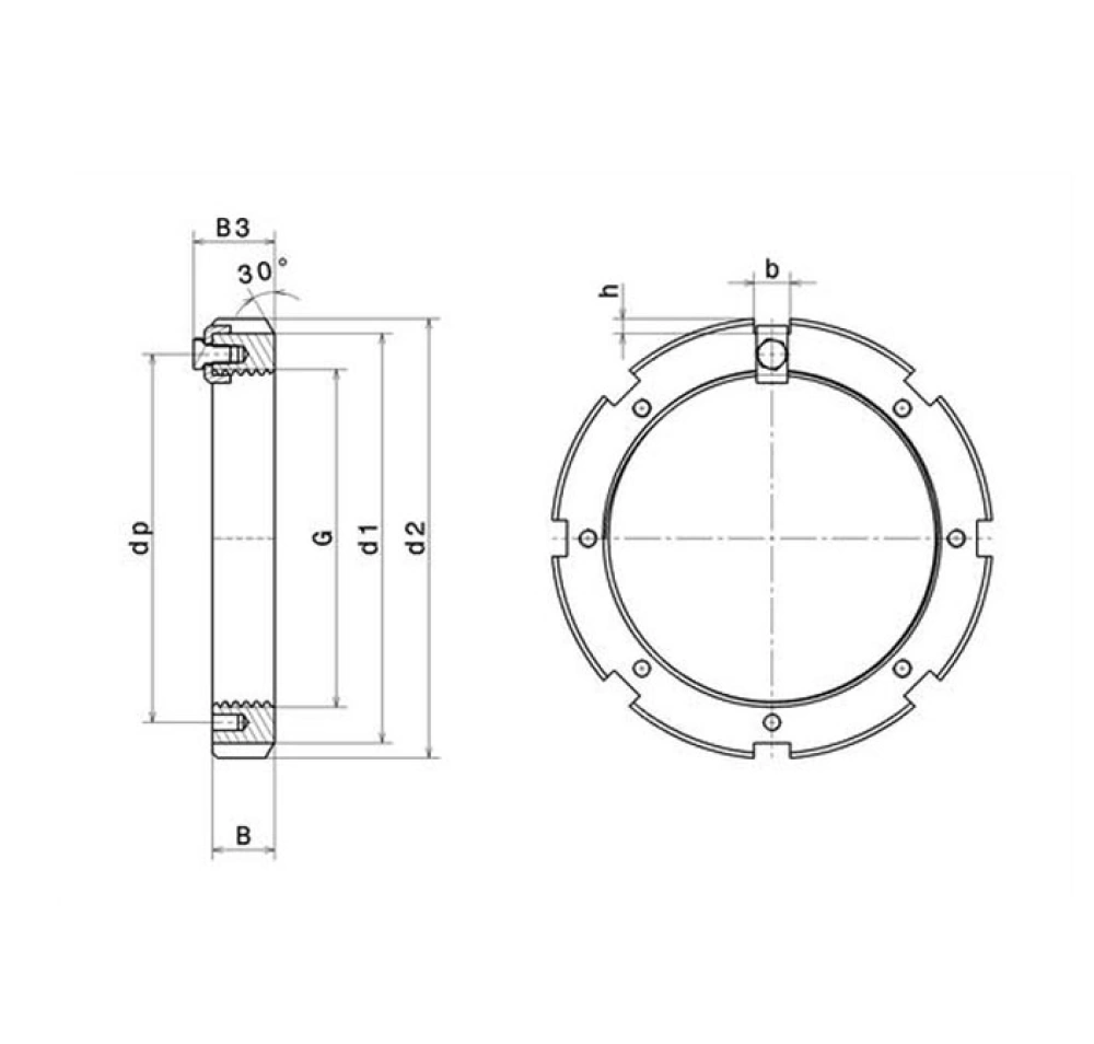 Đai ốc HM30/530