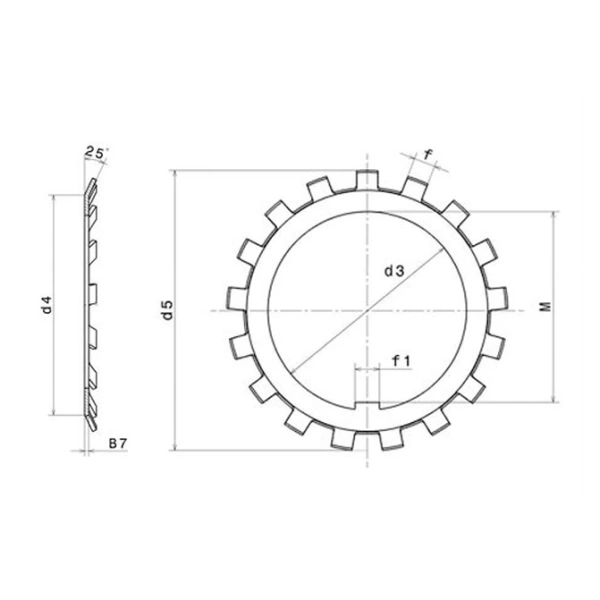 Vòng đệm khoá MB12